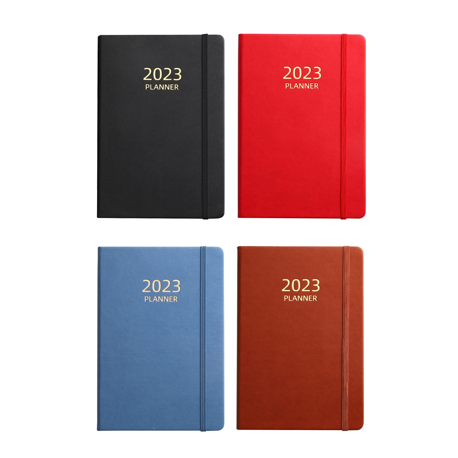 Leather Work Diary Covers - A5 dagboeknotitieboekje, 2023 maandelijks dagboek notitieblok