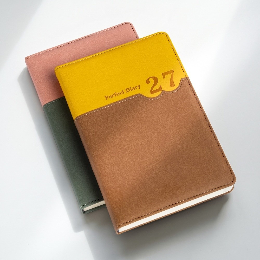 Leather Work Diary Covers - Kantoorwerkplanner 2027 Schema Planner Kladblok Dagboek