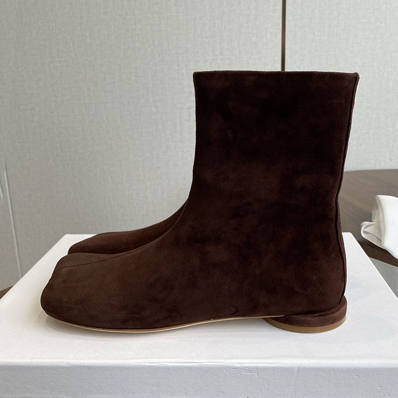 Leather Work For Kids - Chelsea Laarzen Vrouwen Suède Platte Bodem