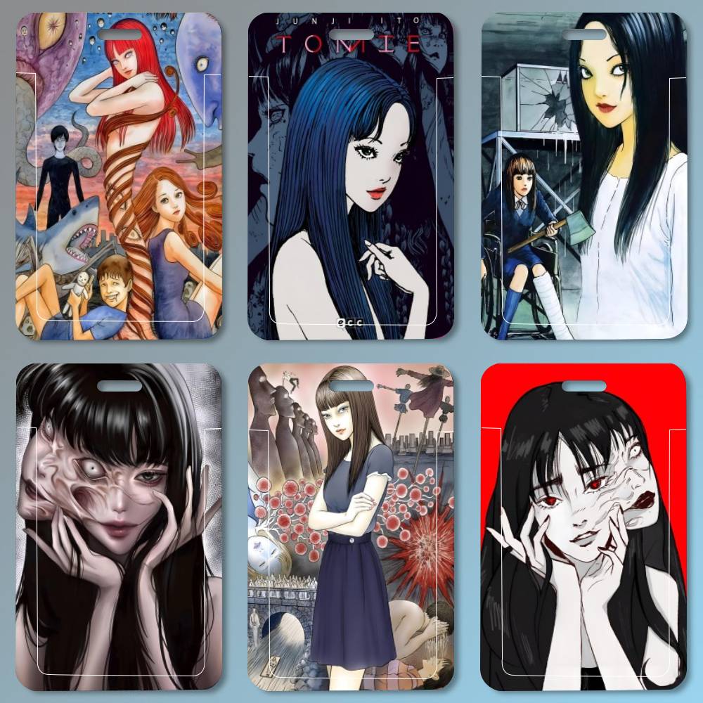 Leather Work For Kids - Junji Ito Tomie Retro ID-kaarthouder Lanyard