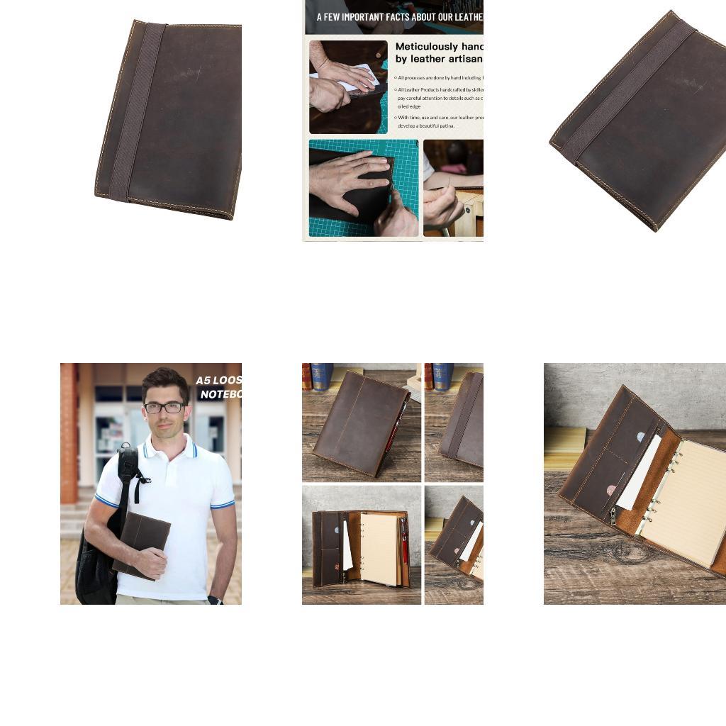 Leather Work Diary Covers - Leren dagboek voor school, werk en