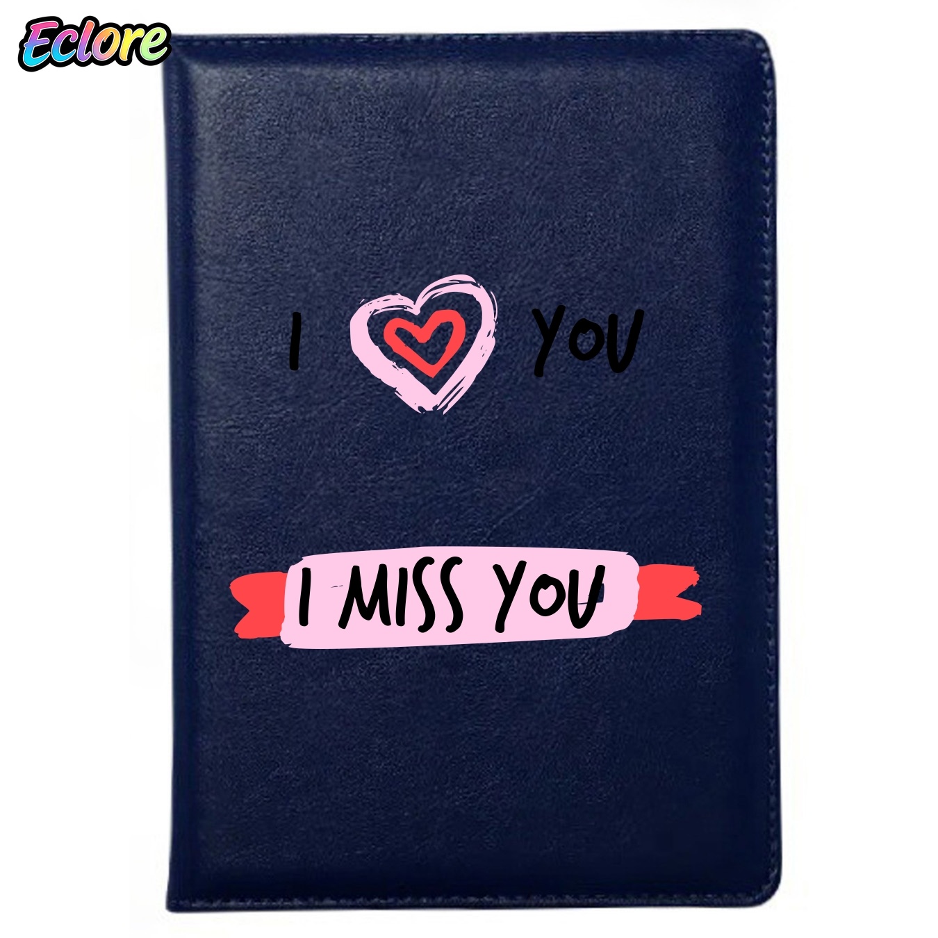 Leather Work Diary Covers - Handgetekend hartvormig retro lederen A5 notitieboekje