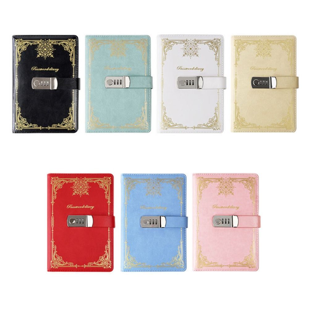 Leather Work Diary Covers - PU Lederen Dagboek Notitieboek Met Slot