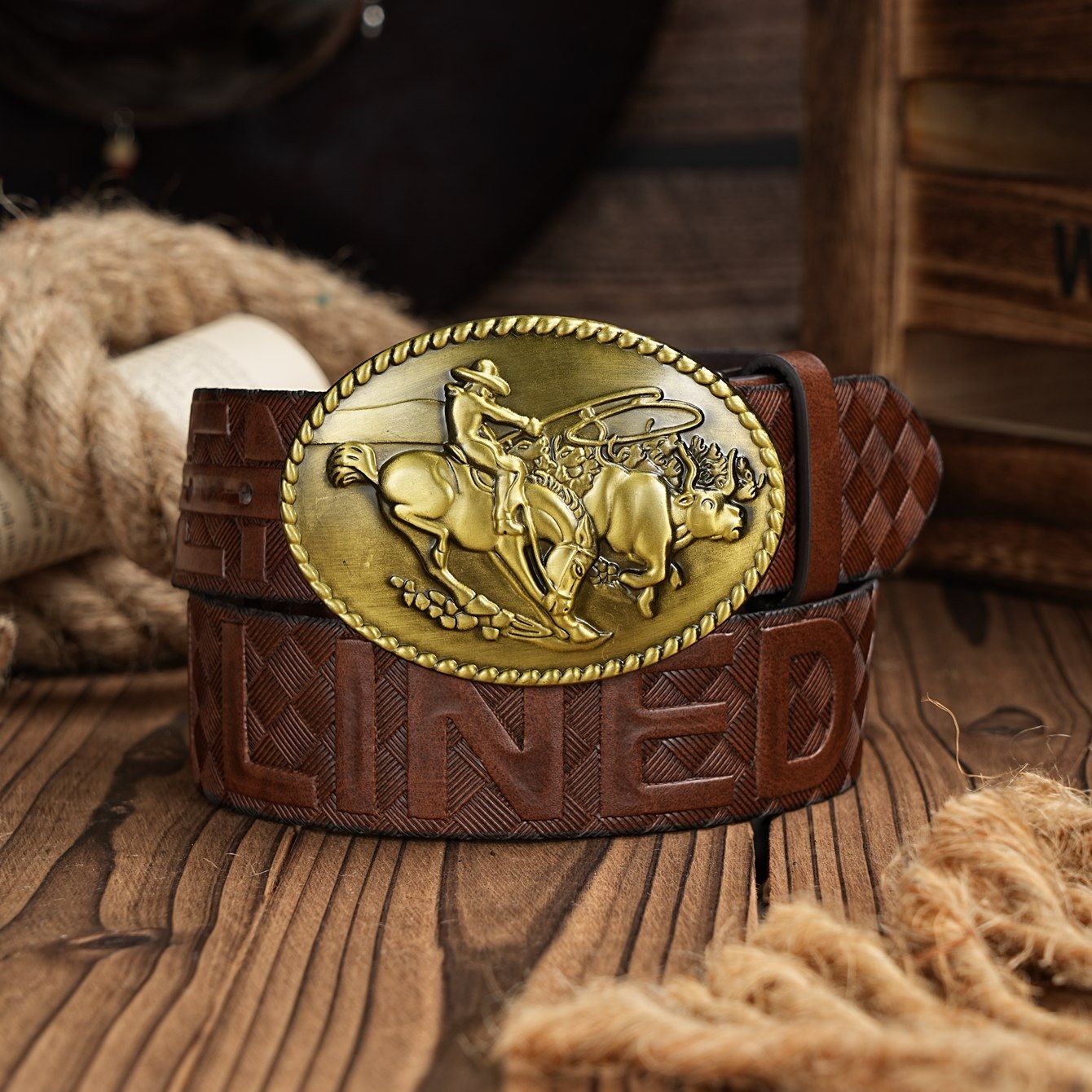Een casual retro riem in weste - Leather Work Western recensie en prijs