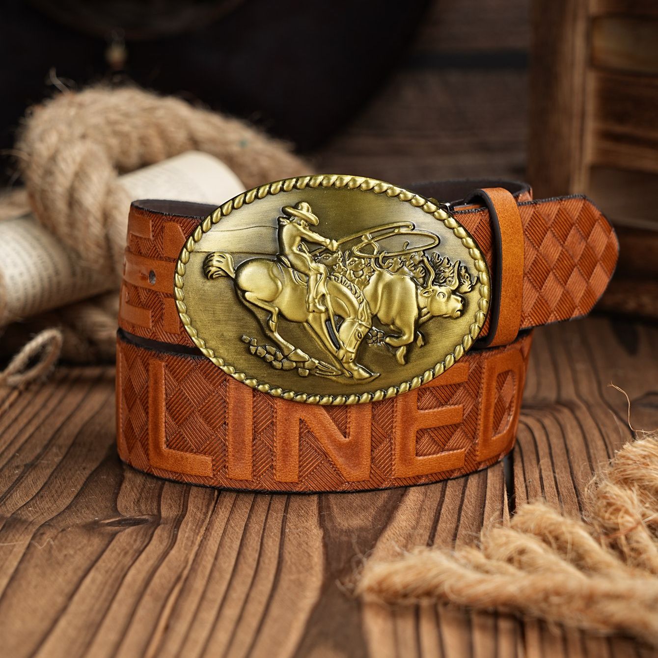Een casual retro riem in weste - Leather Work Western recensie en prijs