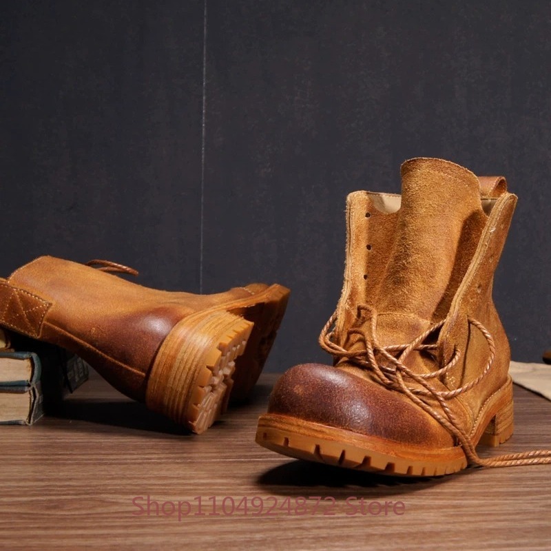 Handgemaakte retro woestijnlaa - Leather Work Western recensie en prijs