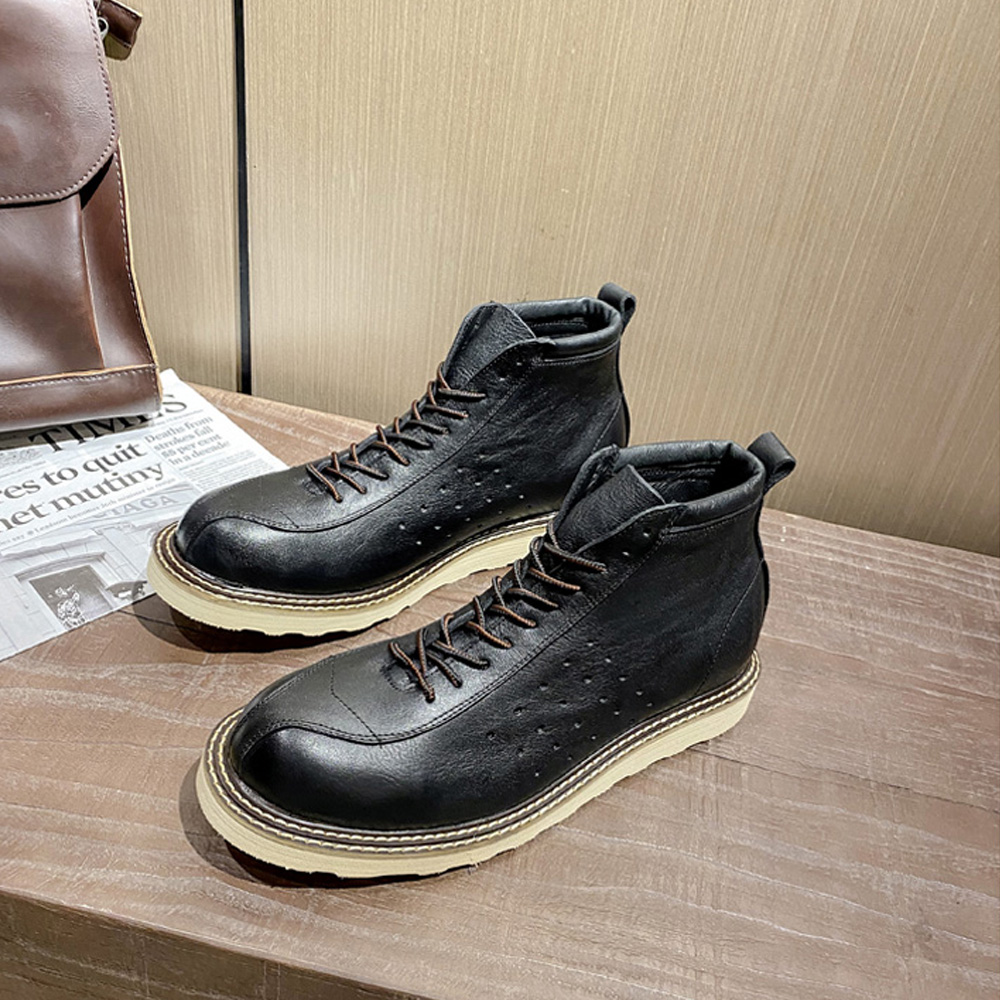 Echt leer voor heren, uitgehol - Leather Work Western recensie en prijs