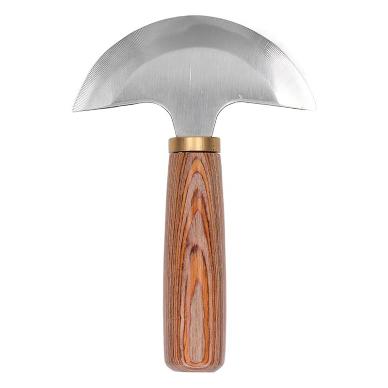 AB41-Houten handvat voor leerb - Round Knife Leatherwork recensie en prijs