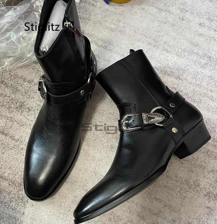 Heren enkellaarzen met riemges - Leather Work Western recensie en prijs