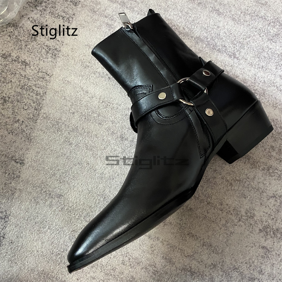 Heren enkellaarzen met riemges - Leather Work Western recensie en prijs