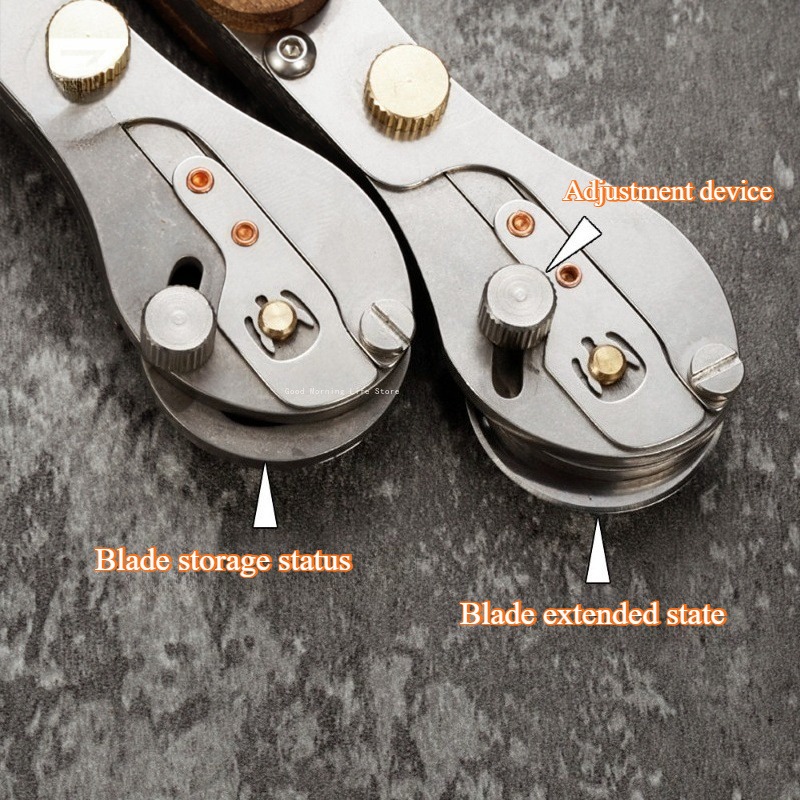 Klein metalen rolmes Roestvrij - Round Knife Leatherwork recensie en prijs