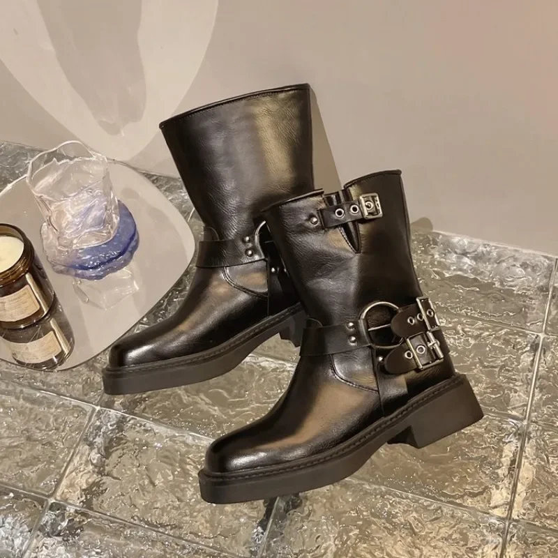 Women's Ankle Boots Autumn Wor - Leather Work Western recensie en prijs