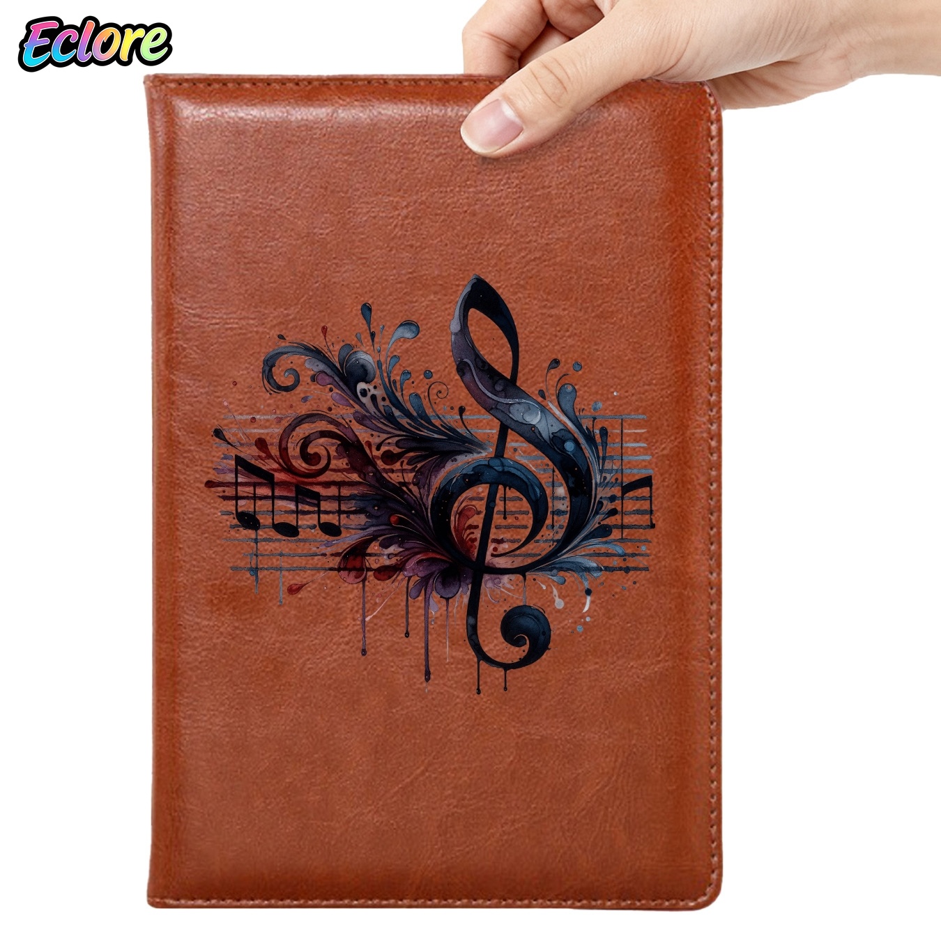 Aquarel Muzieksymbool Leren no - Leather Work Diary Covers recensie en prijs
