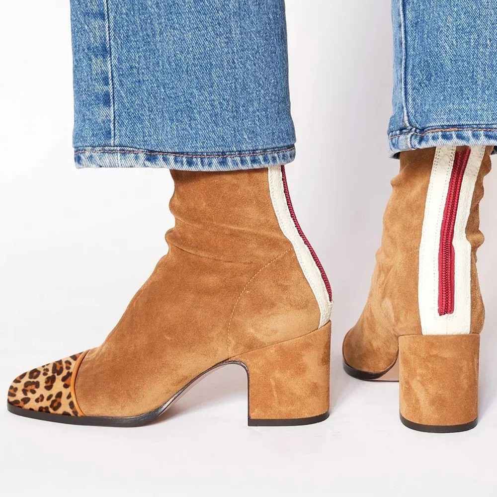 Suède leren dameslaarzen met p - Leather Work Western recensie en prijs