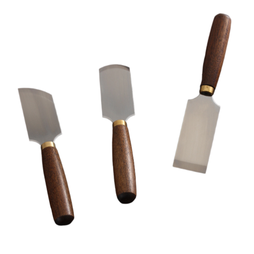 Walnoot handvat D2 staal Japan - Round Knife Leatherwork recensie en prijs